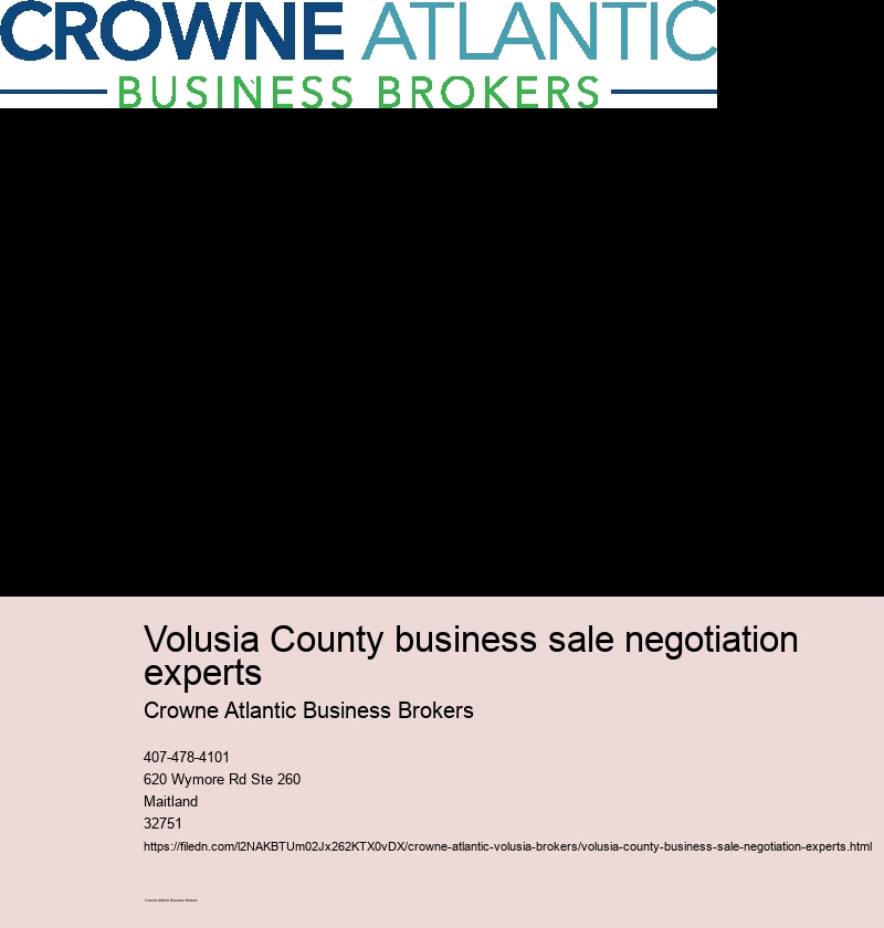 Volusia County business sale negotiation experts